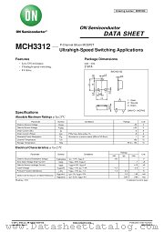 MCH3312 datasheet pdf ON Semiconductor