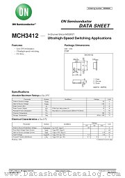 MCH3412 datasheet pdf ON Semiconductor