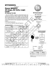 MTP30N06VL datasheet pdf ON Semiconductor