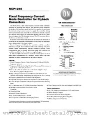 NCP1246 datasheet pdf ON Semiconductor
