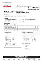 SB05-03C datasheet pdf ON Semiconductor