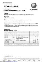 STK681-332-E datasheet pdf ON Semiconductor