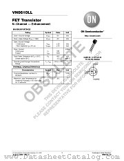 VN0610LL datasheet pdf ON Semiconductor