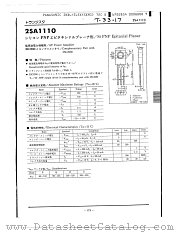 2SA1110 datasheet pdf Panasonic