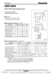 2SB1320 datasheet pdf Panasonic