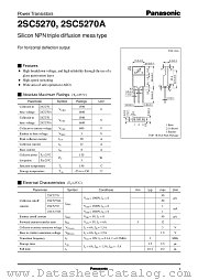 2SC5270 datasheet pdf Panasonic