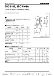 2SC5406 datasheet pdf Panasonic