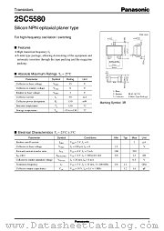 2SC5580 datasheet pdf Panasonic