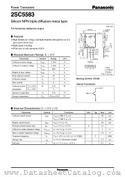 2SC5583 datasheet pdf Panasonic