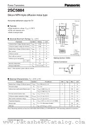 2SC5884 datasheet pdf Panasonic