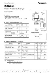 2SD2556 datasheet pdf Panasonic