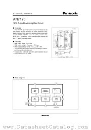 AN7170 datasheet pdf Panasonic