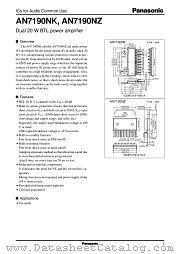 AN7190NK datasheet pdf Panasonic
