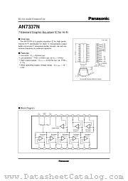AN7337 datasheet pdf Panasonic
