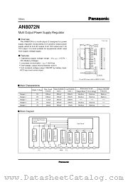 AN8072N datasheet pdf Panasonic