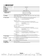 MN101C457 datasheet pdf Panasonic