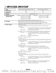 MN101C62D datasheet pdf Panasonic