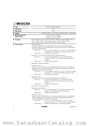 MN101C78A datasheet pdf Panasonic