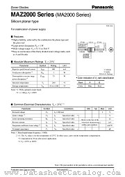MAZ21200B datasheet pdf Panasonic