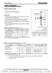 MAZ4120N-H datasheet pdf Panasonic
