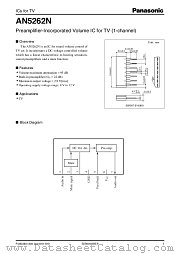 AN5262N datasheet pdf Panasonic