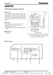 AN5765 datasheet pdf Panasonic