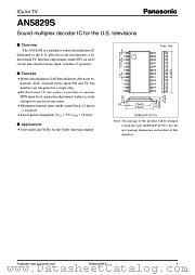 AN5829S datasheet pdf Panasonic