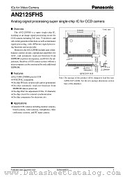 AN2125FHS datasheet pdf Panasonic