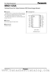 MN3112SA datasheet pdf Panasonic