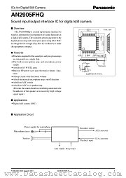 AN2905FHQ datasheet pdf Panasonic