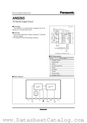 AN5265 datasheet pdf Panasonic