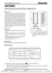 AN7396K datasheet pdf Panasonic
