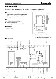 AN7504SB datasheet pdf Panasonic