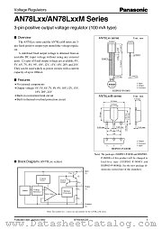 AN78L08 datasheet pdf Panasonic