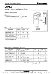 LN75X datasheet pdf Panasonic