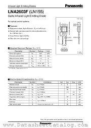 LNA2603F datasheet pdf Panasonic