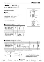 PN102 datasheet pdf Panasonic