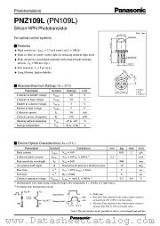 PN109L datasheet pdf Panasonic