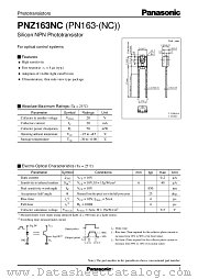 PN163-(NC) datasheet pdf Panasonic
