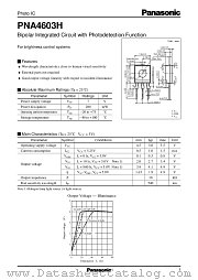 PNA4603H datasheet pdf Panasonic