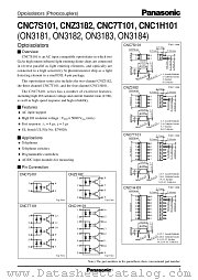ON3181 datasheet pdf Panasonic
