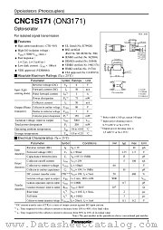 ON3171 datasheet pdf Panasonic
