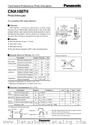 CNA1007H datasheet pdf Panasonic