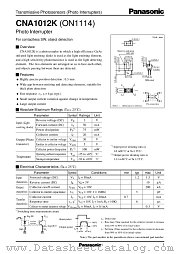 ON1114 datasheet pdf Panasonic