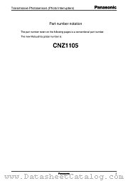 CNZ1105 datasheet pdf Panasonic