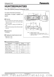 HUH7283 datasheet pdf Panasonic