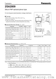 2SA2009 datasheet pdf Panasonic