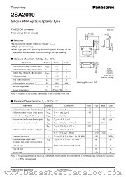 2SA2010 datasheet pdf Panasonic