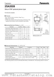 2SA2028 datasheet pdf Panasonic