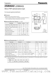 2SB642 datasheet pdf Panasonic